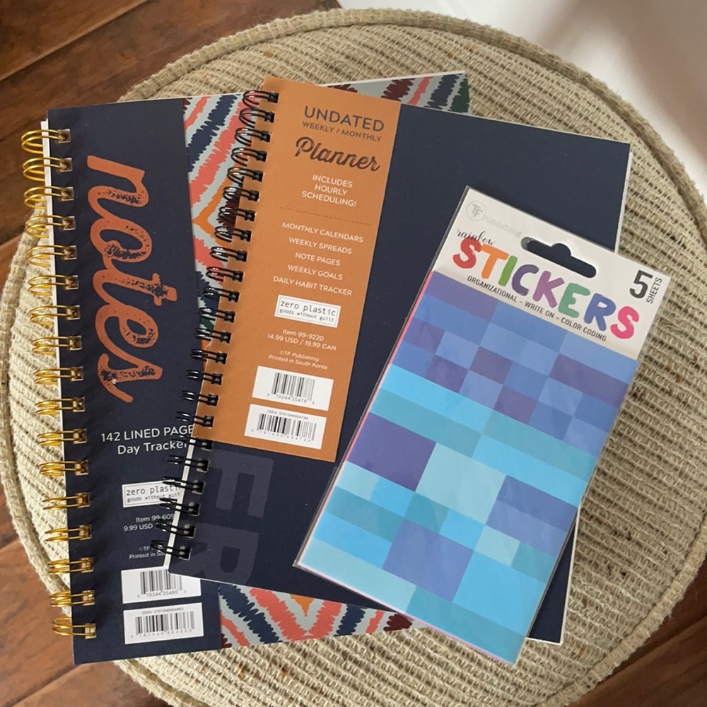 BNWT planner/notepad/stickers